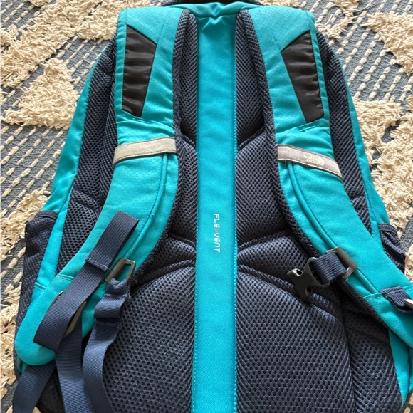 The North Face Teal and Black Kids Backpack - Picture 1 of 2